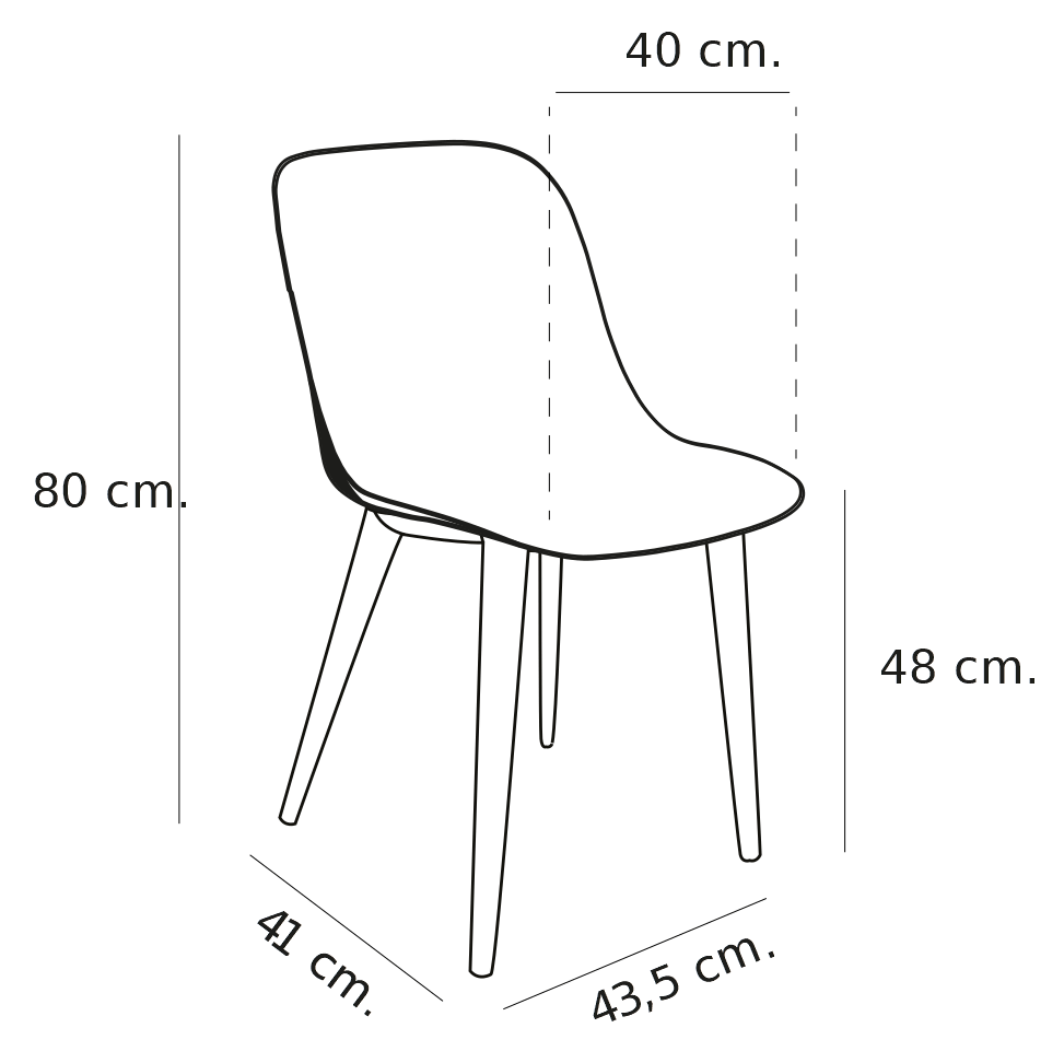 Стул Tilia Shell-P