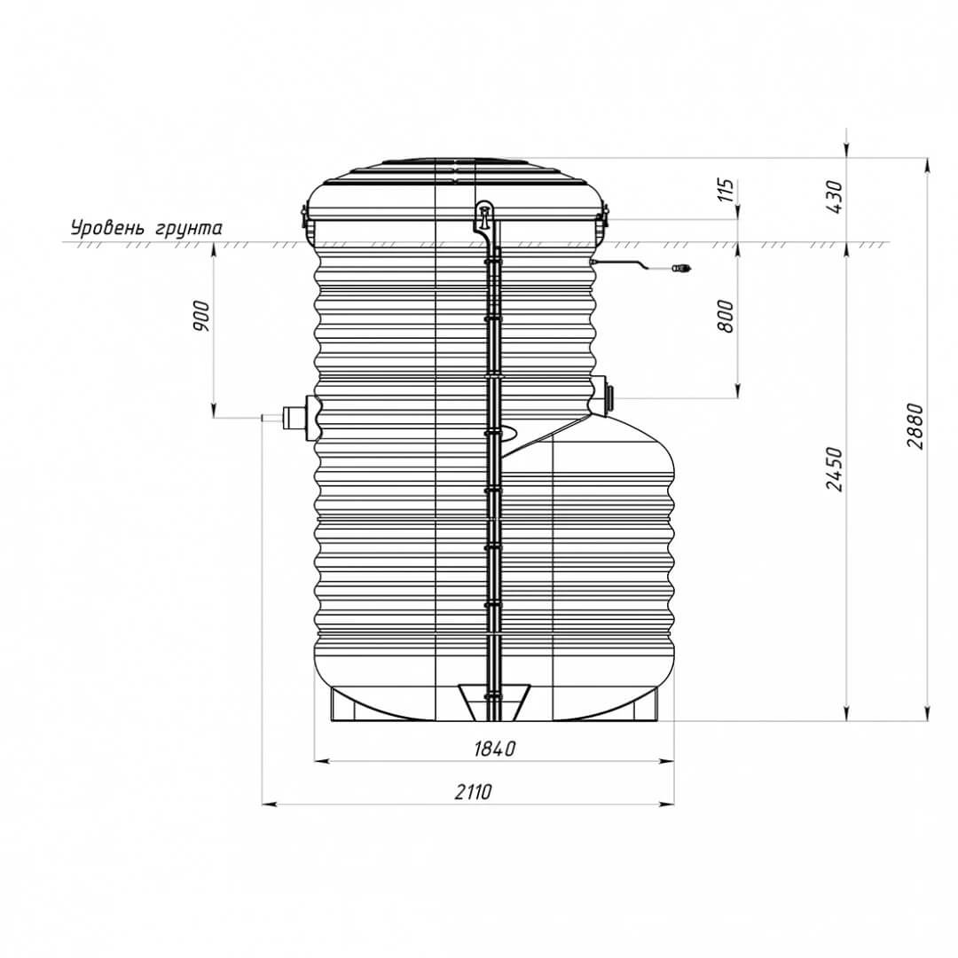 Станция Rostok Aero 2600+ (чертеж)
