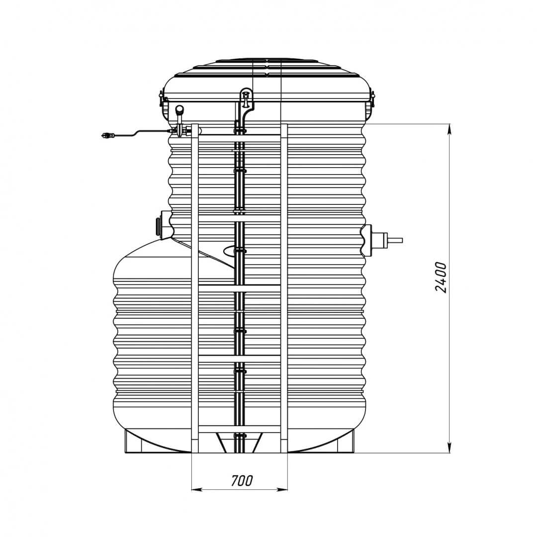 Станция Rostok Aero 2600+ (чертеж)