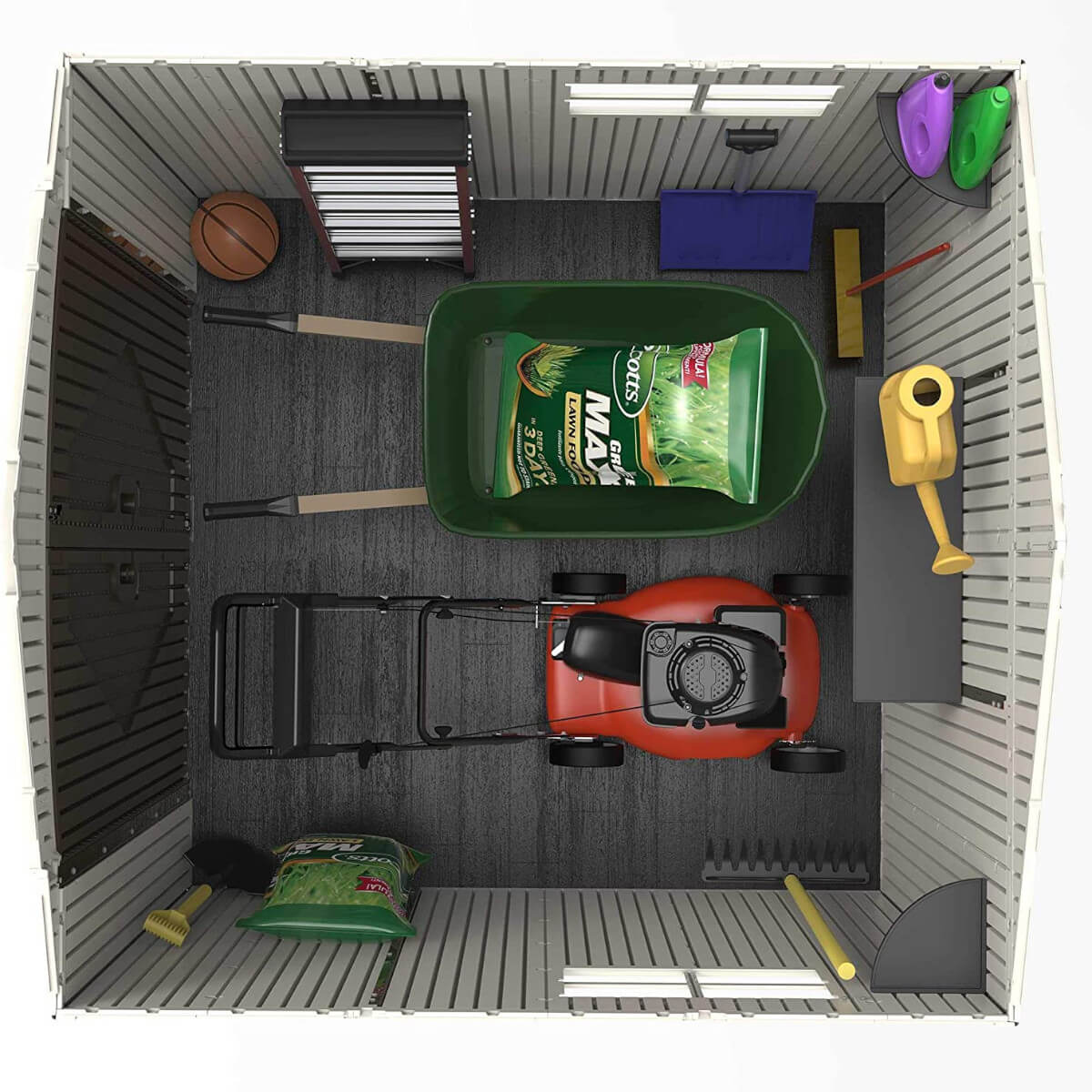 Пластиковый сарай LifeTime 7x4,5